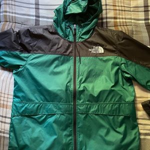 THE NORTH FACE GREEN WINDBREAKER SIZE L (NO FLAWS!)